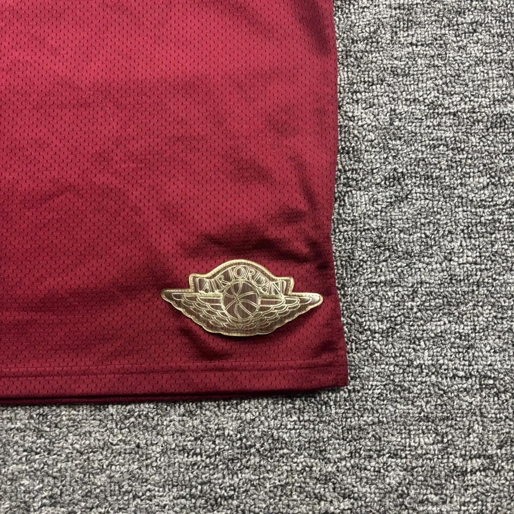 Y2K 2000s Jordan Brand Mesh Basketball Jersey Maroon Red Men's Size Medium
